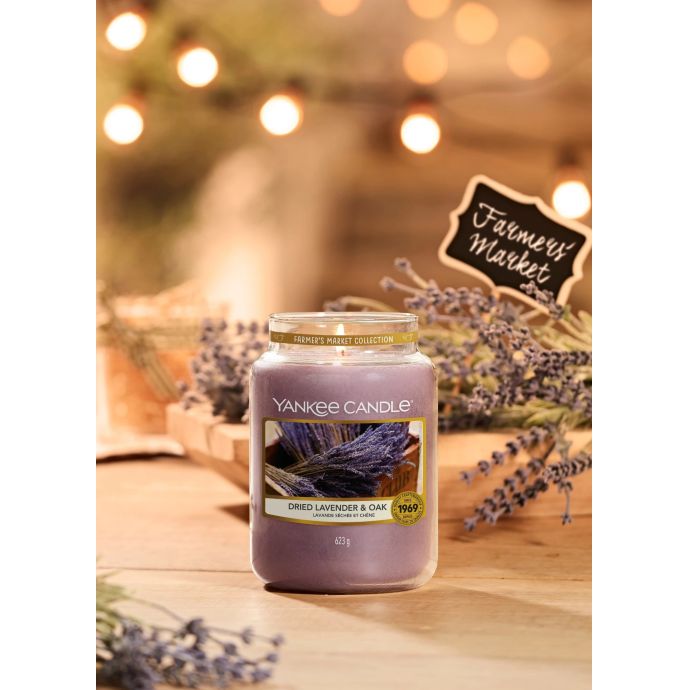 Svíčka Yankee Candle 623g - Dried Lavender & Oak