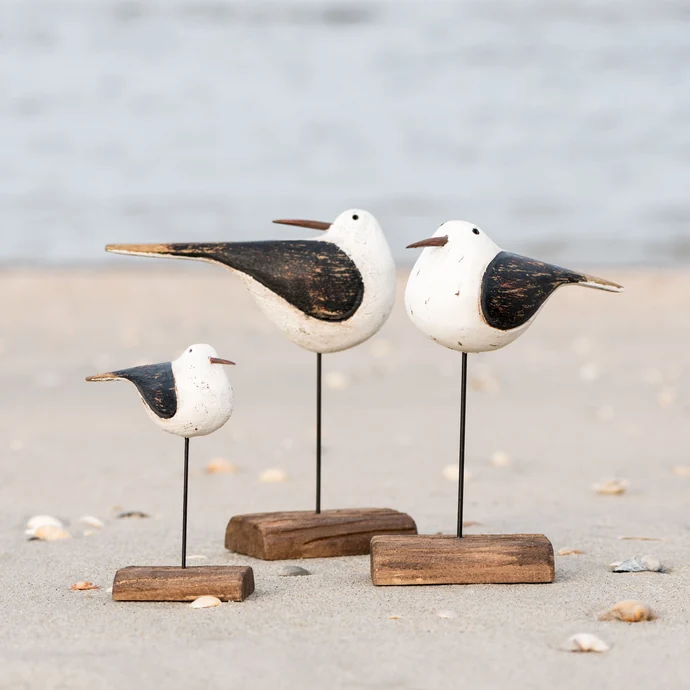 Dřevěná dekorace Bird Nautico 13,5 cm