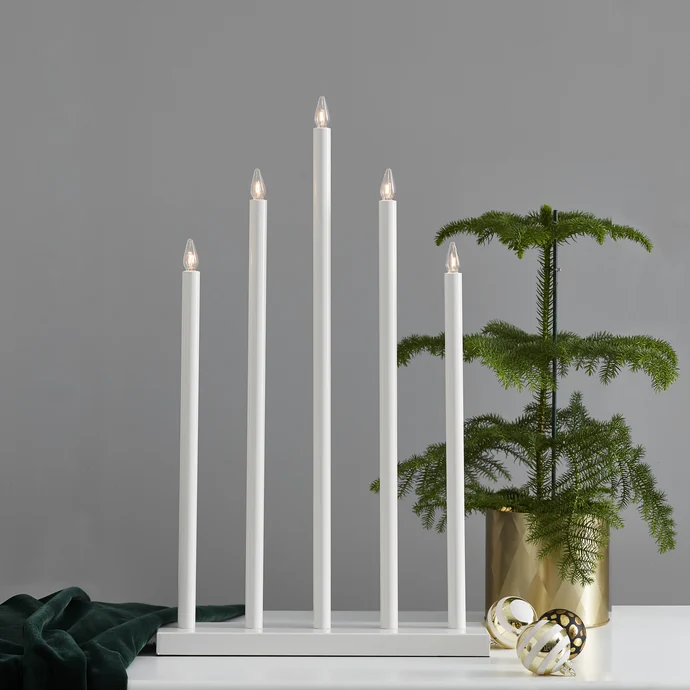 Svícen - Candlestick Holy White - 64 cm