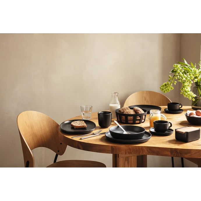 Porcelánová máslenka Black / Oak Wood