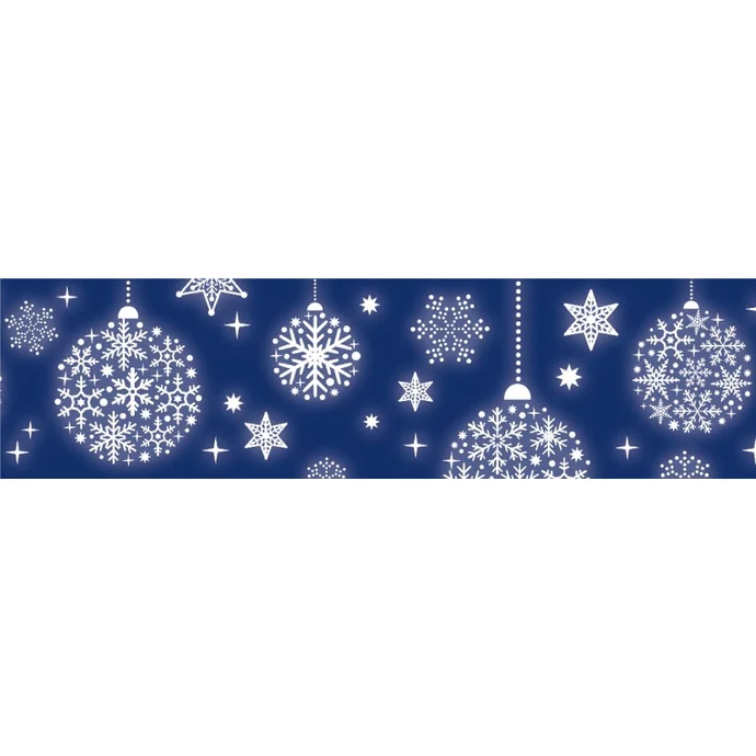 Designová samolepicí páska Christmas Blue Ornament