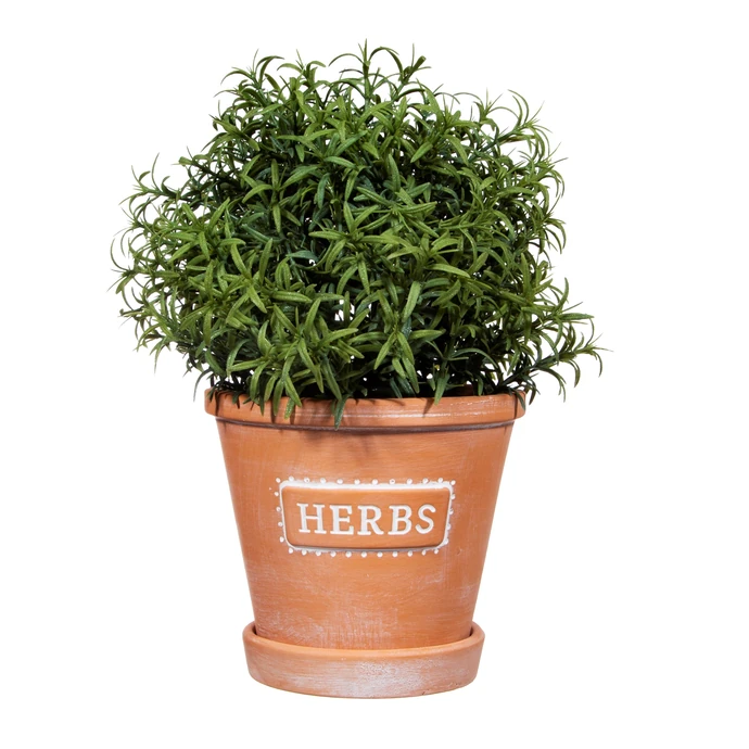 Keramický květináč s podmiskou Herbs