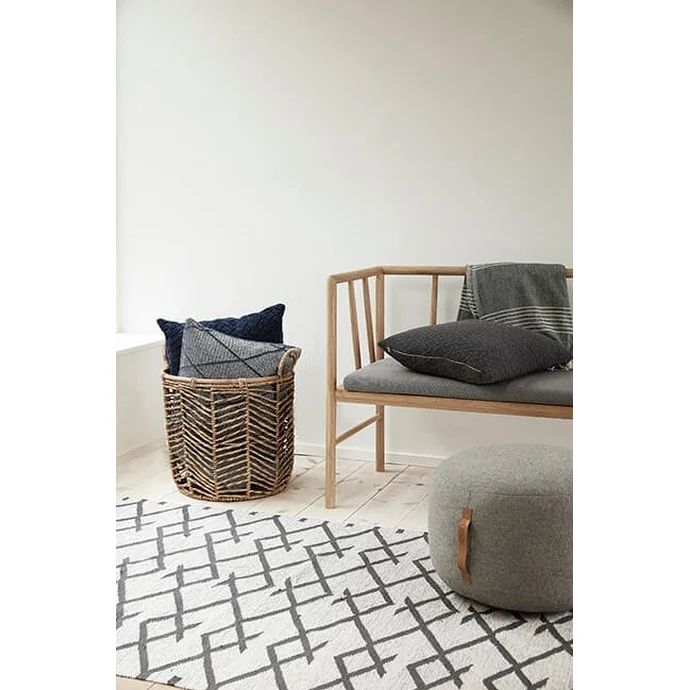 Bavlněný koberec Nature/Grey 120×180 cm