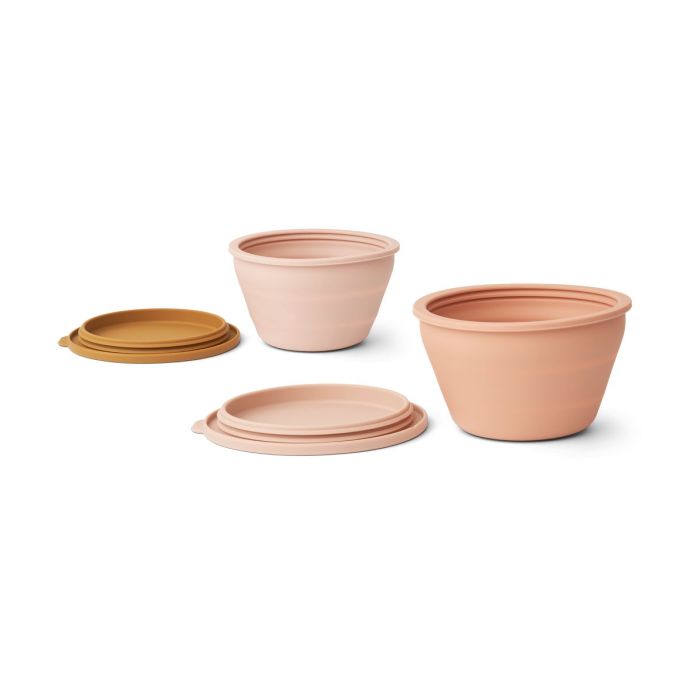 Silikonová skládací miska Dale Rose - Set 2 ks