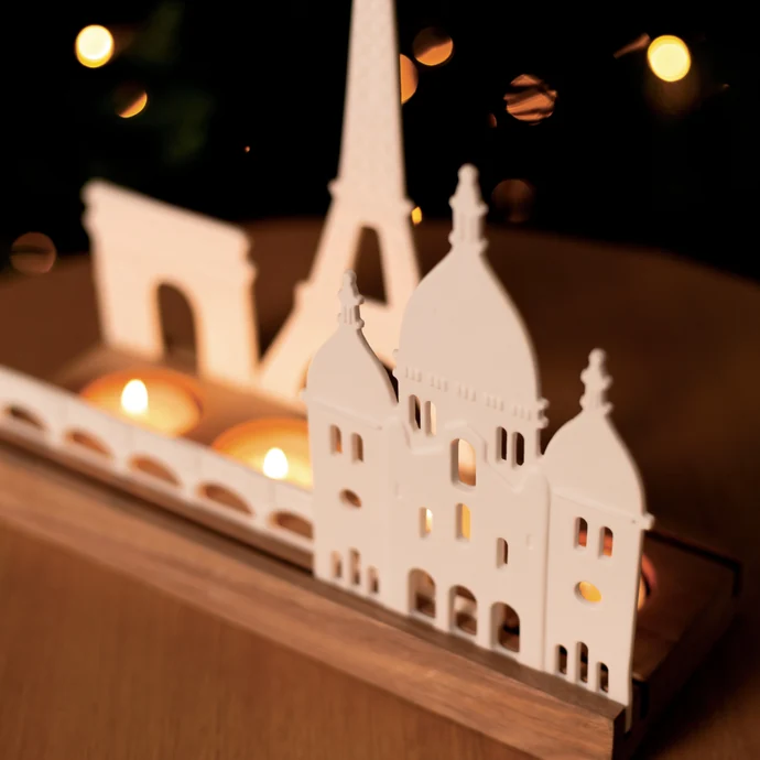 Porcelánový svícen City Skyline Paris