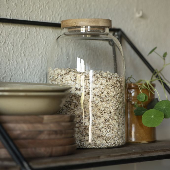 Skleněná dóza s víkem Bamboo 3,1 l