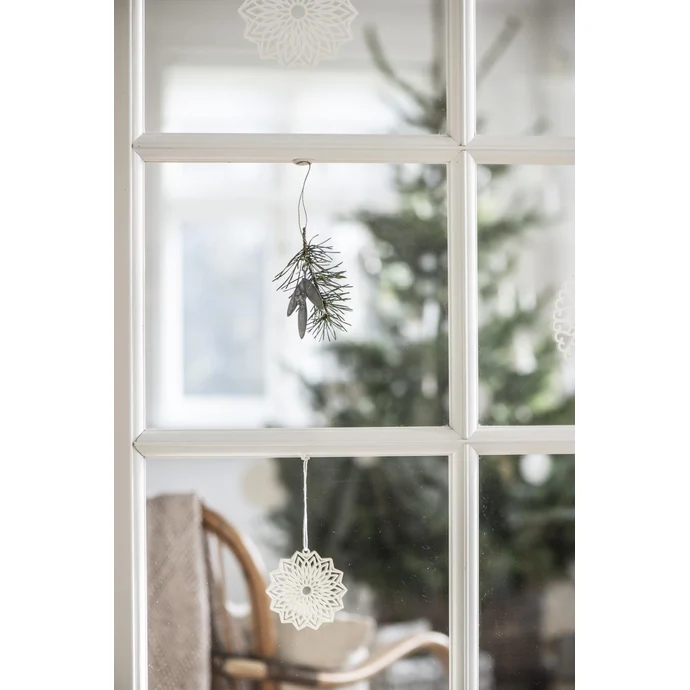 Závěsná vánoční dekorace Mistletoe Grey