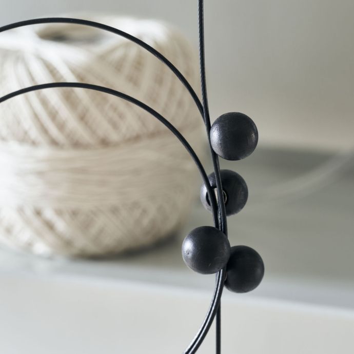 Magnetický držák na fotky Cable Black 150cm