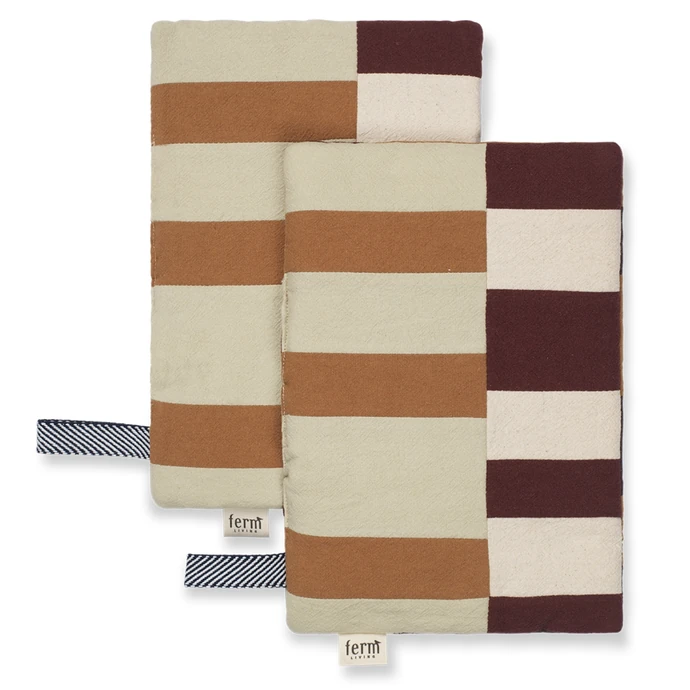 Chňapka z organické bavlny Patchwork – set 2 ks