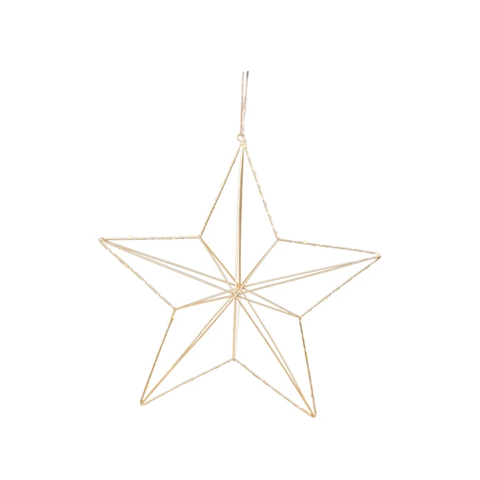 Závěsná svítící hvězda Star Gold 35 cm