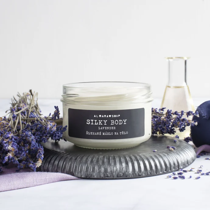 Šlehané máslo na tělo Silky Body Lavender 120g