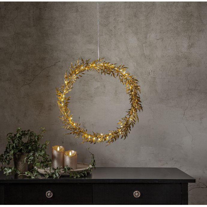 Svítící vánoční věnec Elegant 44 cm