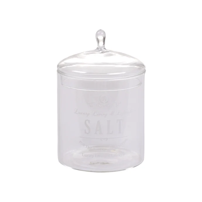 Skleněná dóza na sůl Salt