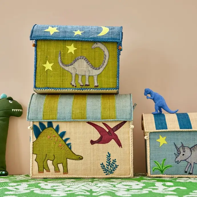 Dětský úložný box Raffia Dinosaur Theme