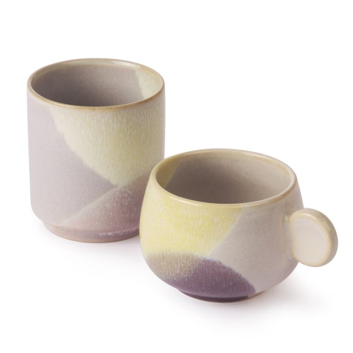 Keramický hrneček  Yellow & Lilac