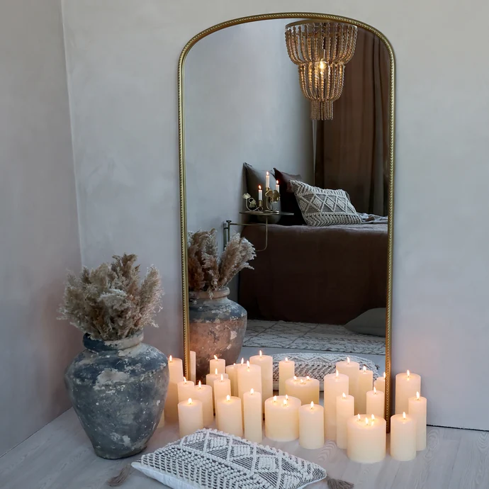 Nástěnné zrcadlo Pearl Edge Antique Brass