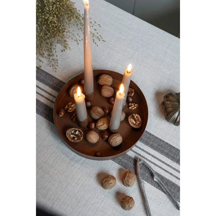 Magnetický adventní svícen Sund Brown Round