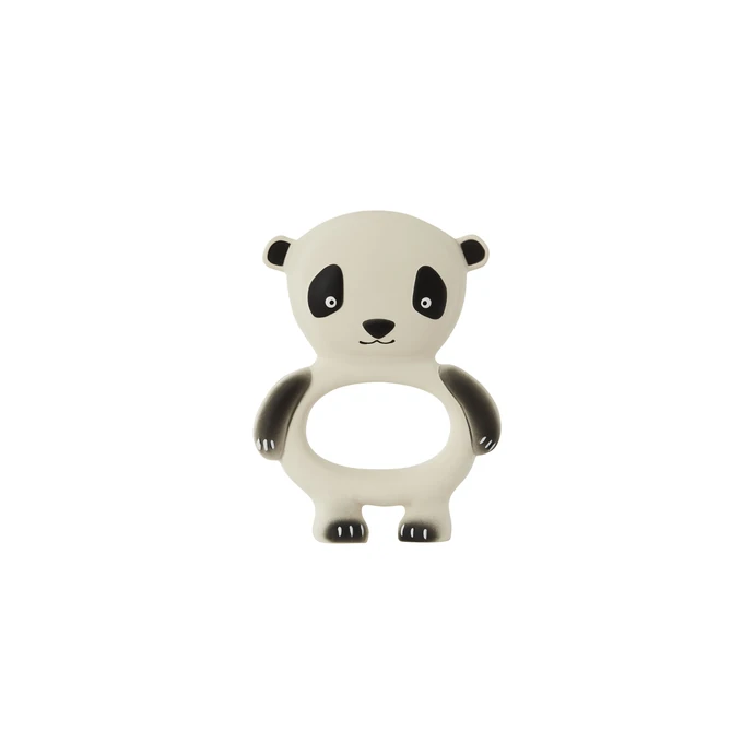 Gumové kousátko pro miminka Panda Off White