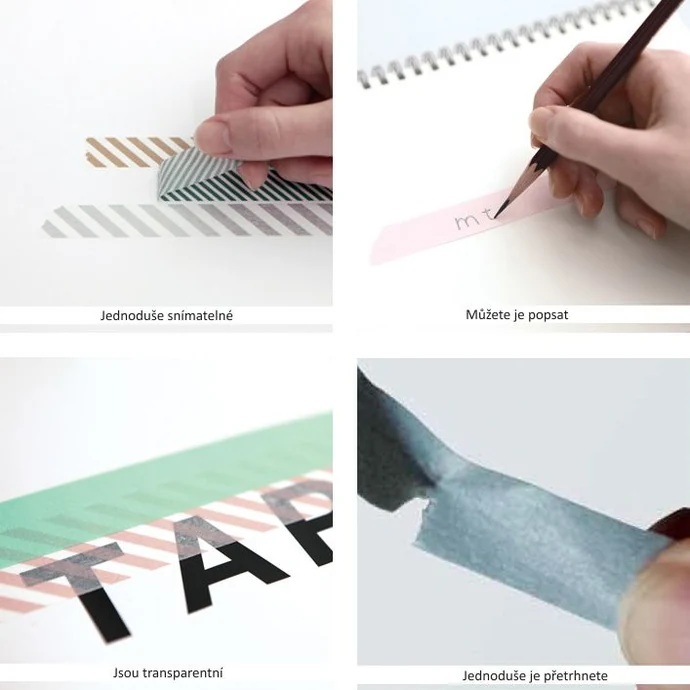 Designová samolepící páska Bird pencil