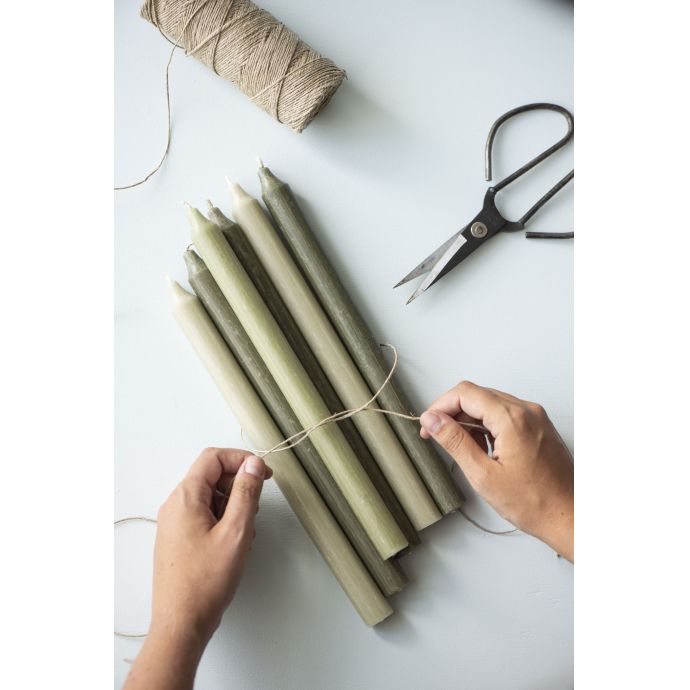 Svíčka Moss Green 29cm