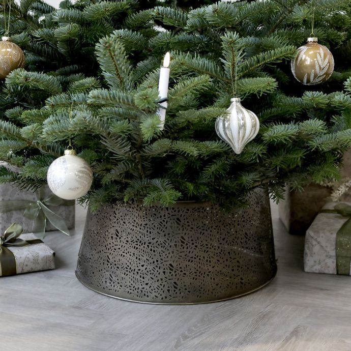 Kryt na stojan vánočního stromku Antique Brass 52,5cm