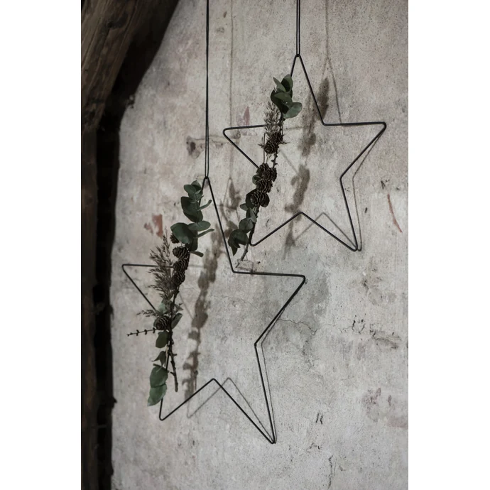 Vánoční dekorace Black Iron Star Large 45 cm