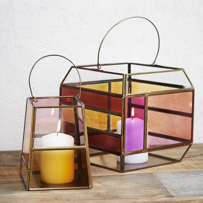 Lucerna Multi Coloured Glass Tall