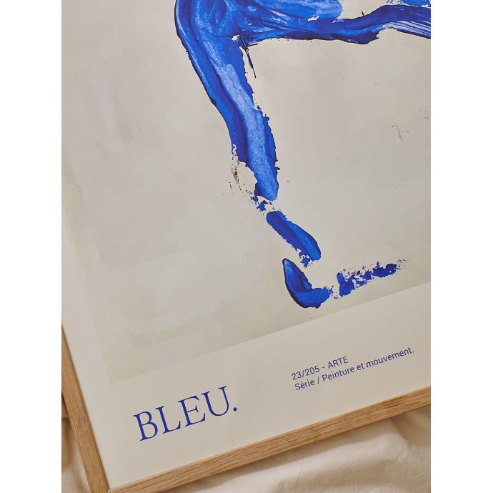 Autorský mini plakát Bleu by Lucrecia Rey Caro A5