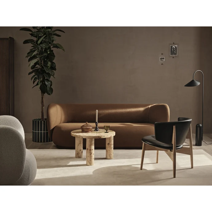 Křeslo Herman Lounge Wo Vegea Oak/Black