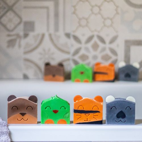 Přírodní mýdlo pro děti My Happy Bear - borůvka
