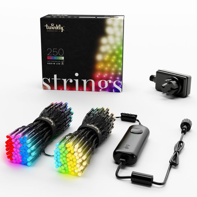 Chytrý LED světelný řetěz Twinkly Strings Multicolor + White - 250 žárovek