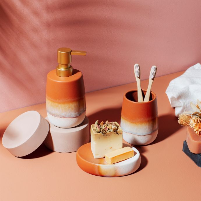 Keramická mýdlenka Mojave Glaze Terracotta