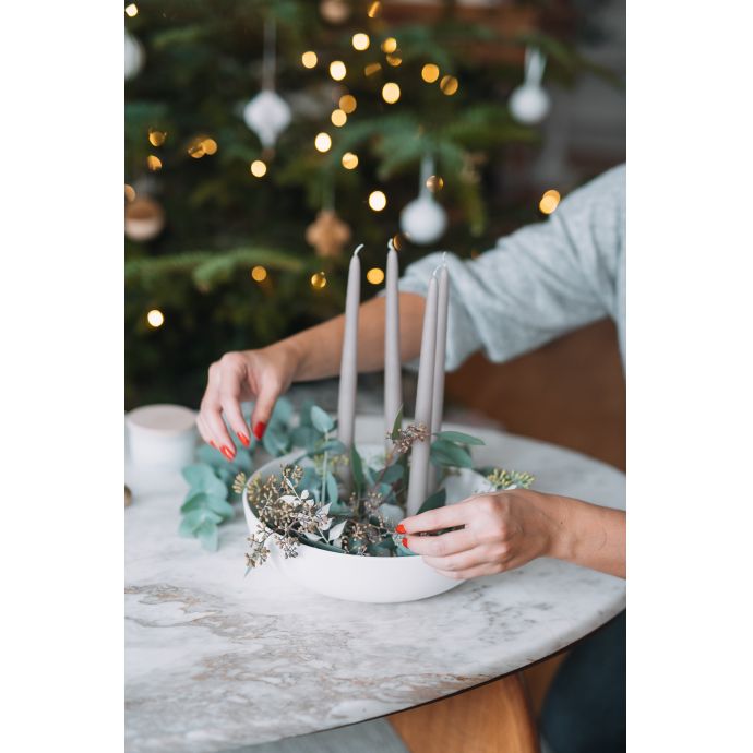 Adventní svícen Kvistbro White