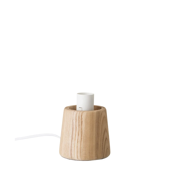 Lampička z jasanového dřeva - Ash Bulb White