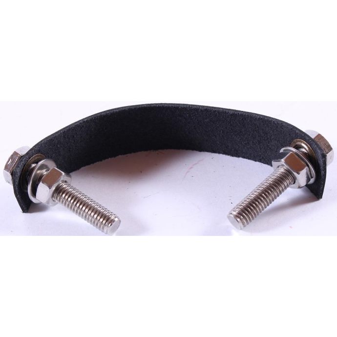 Kožená úchytka tmavá 15 cm