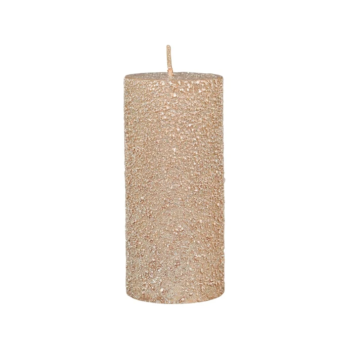 Kulatá svíčka Rustic Glitter Powder 11 cm