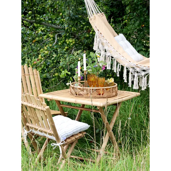 Kulatý podnos Bamboo/Rattan ø 45 cm