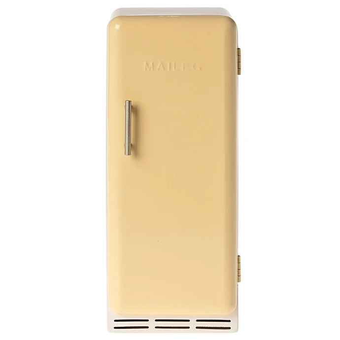 Kovová chladnička pro zvířátka Maileg Yellow 22 cm