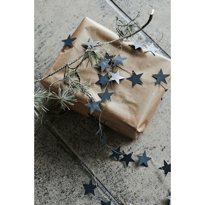 Girlanda s hvězdičkami Star Black 250cm