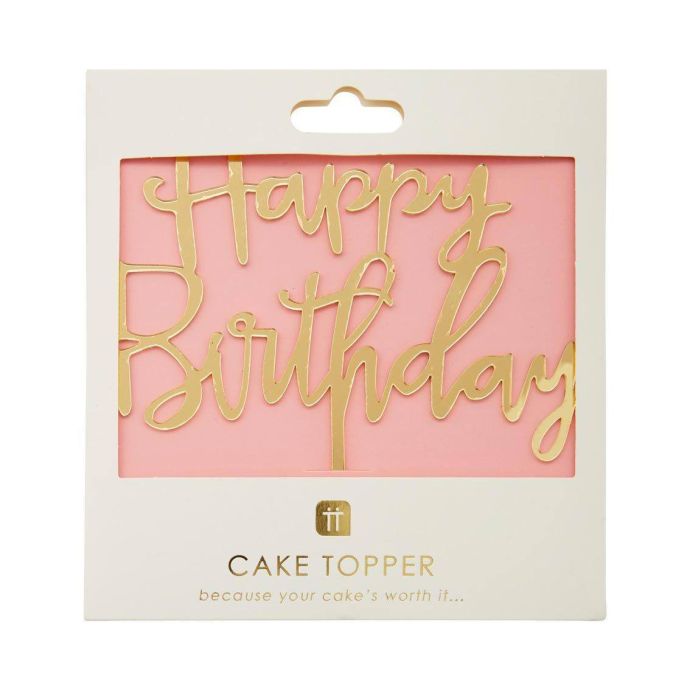 Zapichovací nápis na dort Happy Birthday Topper