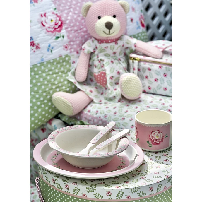 Dětský set bambusového nádobí Lily Petit White