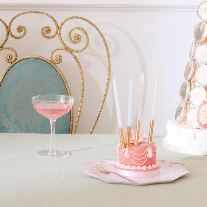 Dortové svíčky Ladurée Paris Gold Dipped 16 ks