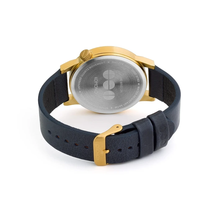 Unisex hodinky Komono Winston Mirror Gold-Navy