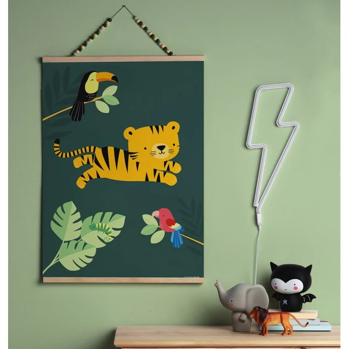 Dětský plakát Jungle Tiger 50 x 70 cm