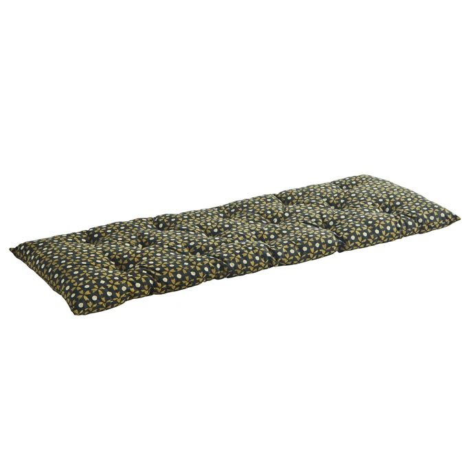 Prošívaná matrace Black/Mustard 45 x 125 cm