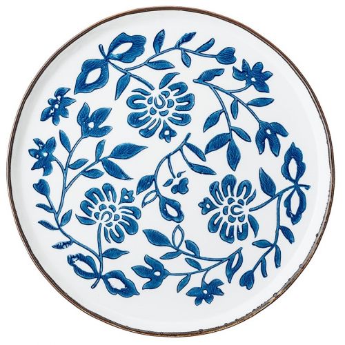 Keramický obědový talíř Molly Blue Plate 24 cm