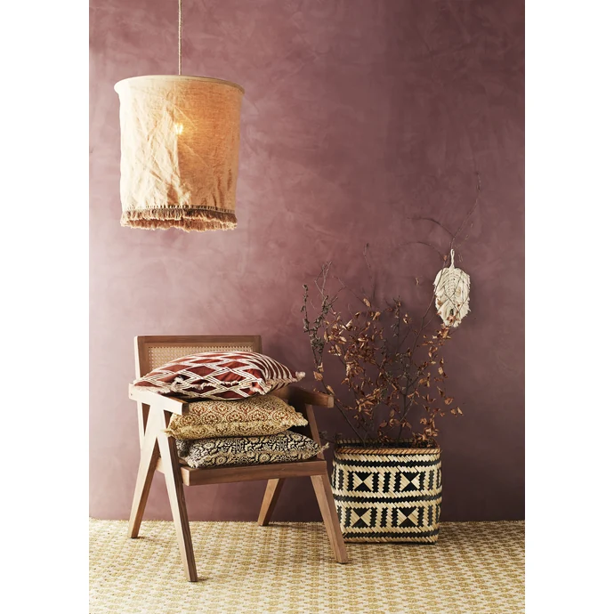 Dřevěné křeslo Teak Wood and Rattan