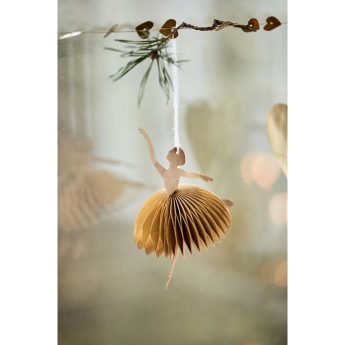 Papírová ozdoba Ballerina Brown Paper