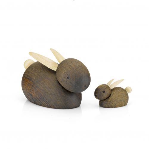 Dřevěná figurka Rabbit Smoked Oak - small