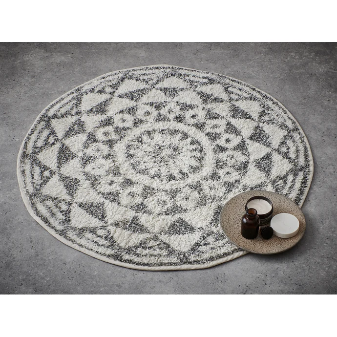 Koupelnová předložka Round Black 120cm